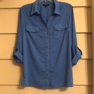 Shirt, roll-tab sleeves, NEW